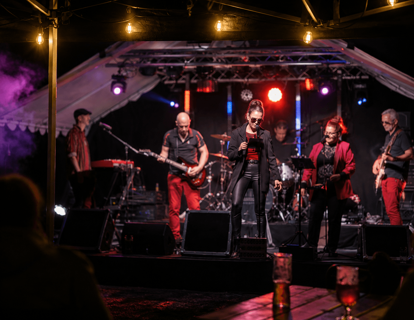 Outdoor festival stage lighting by Swift Lighting Solutions